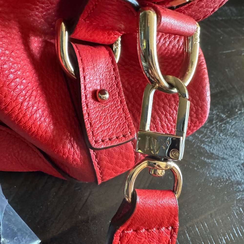 Diane Von Furstenberg Red Leather Shachel Bag — Like New! - Picture 7 of 7
